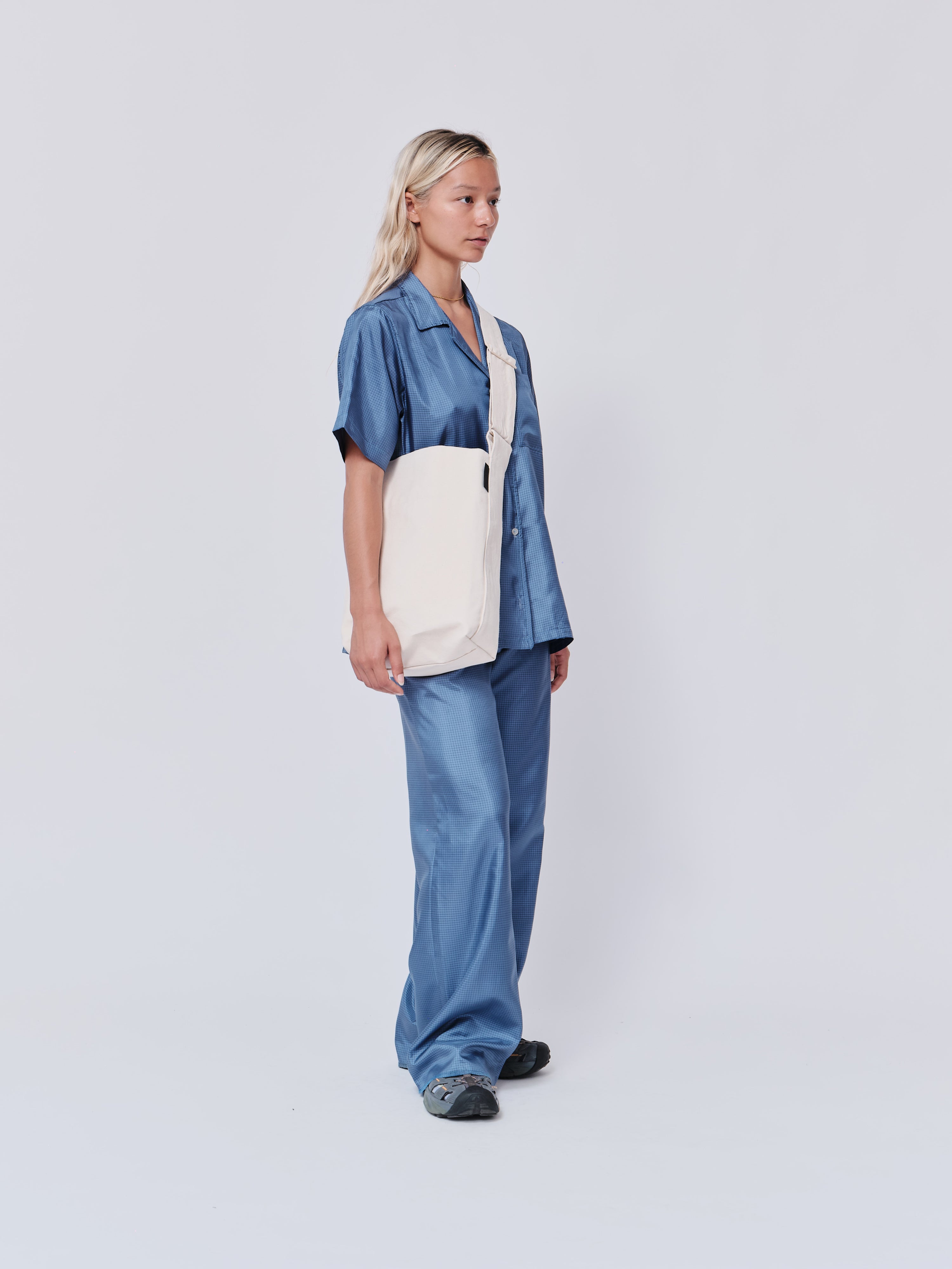 Crossbody Midi Bucket Natural Cotton