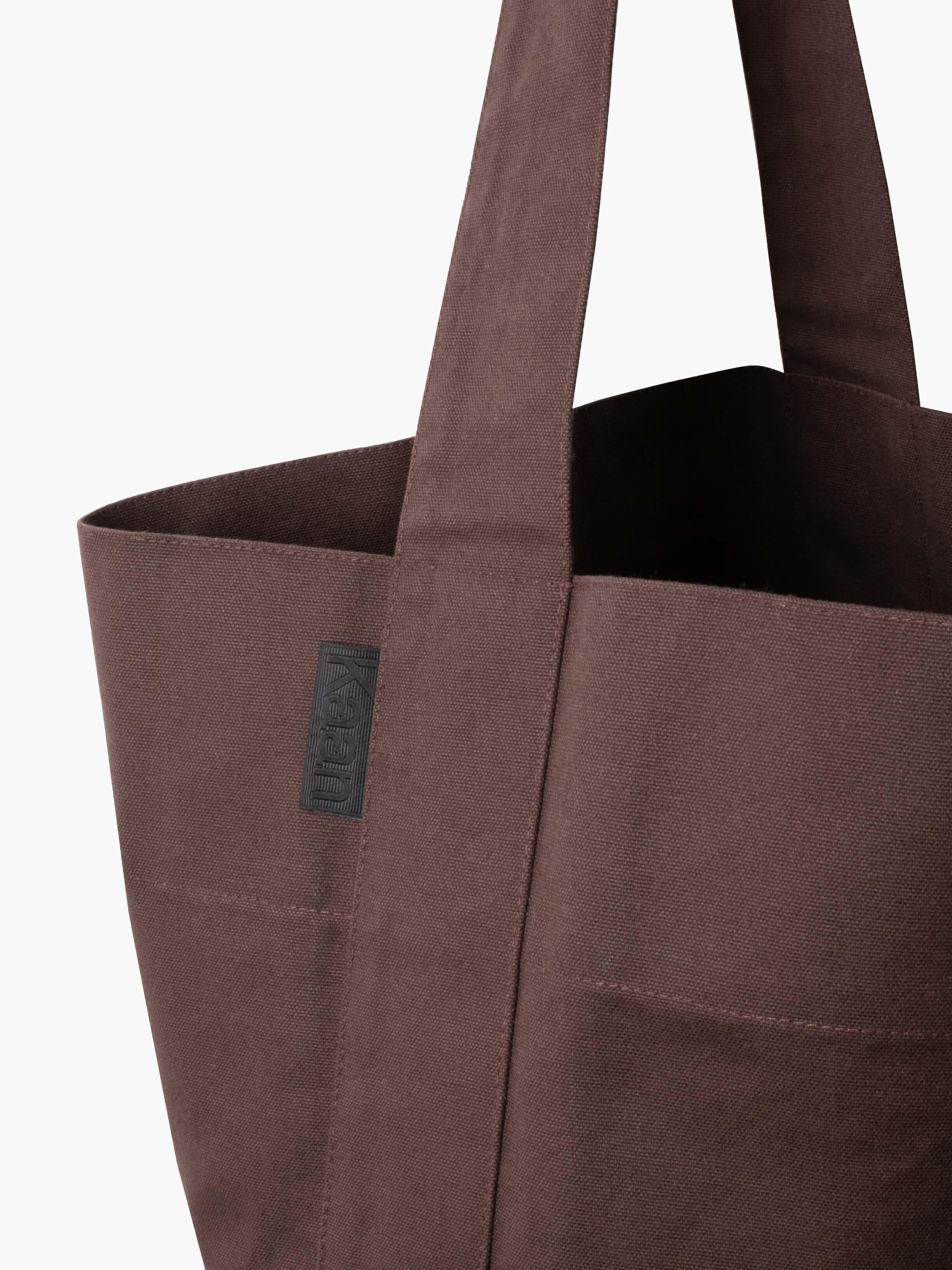 Bucket Tote in Bourbon (Water Repellent Cotton)