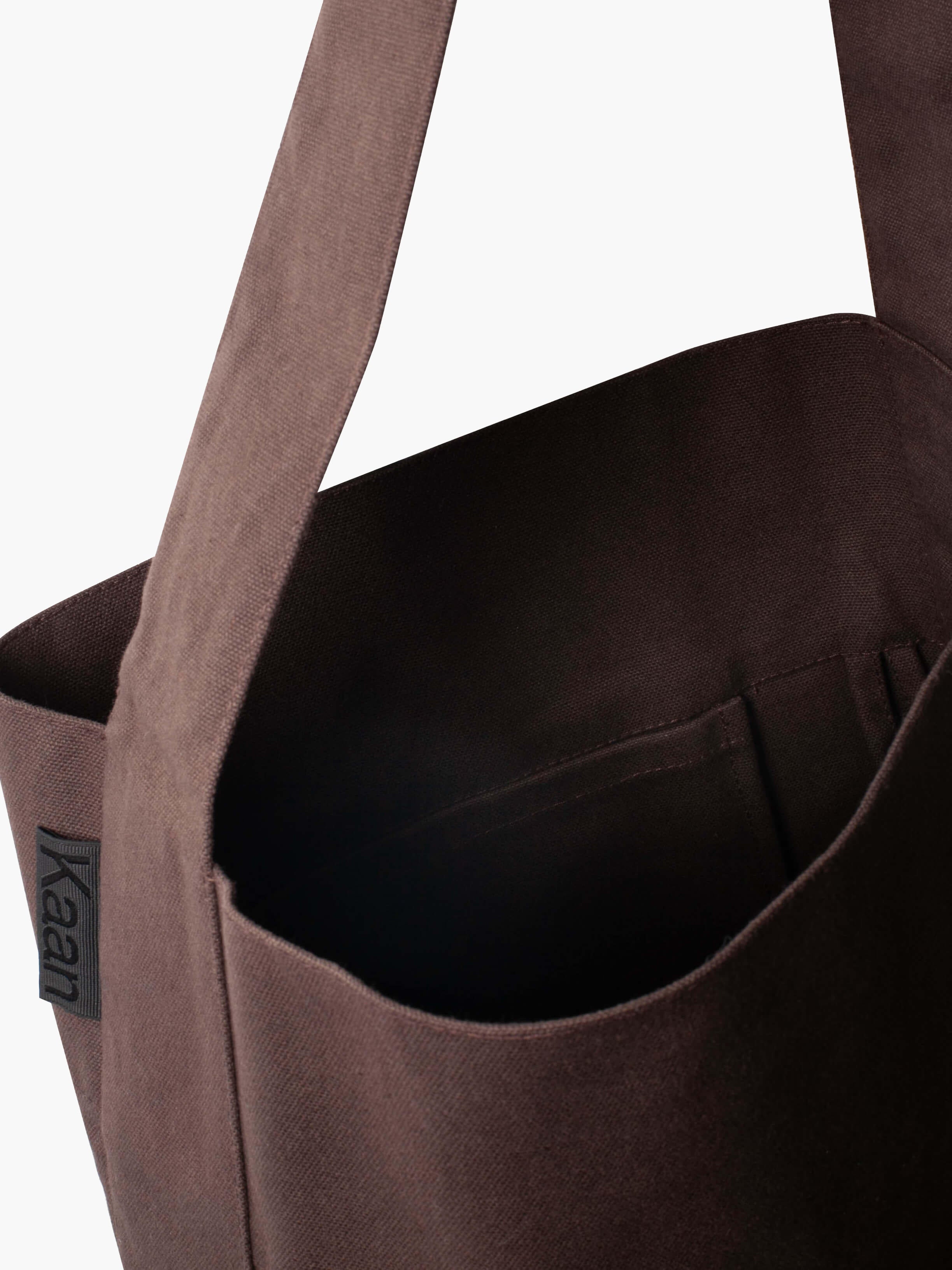 Bucket Tote in Bourbon (Water Repellent Cotton)