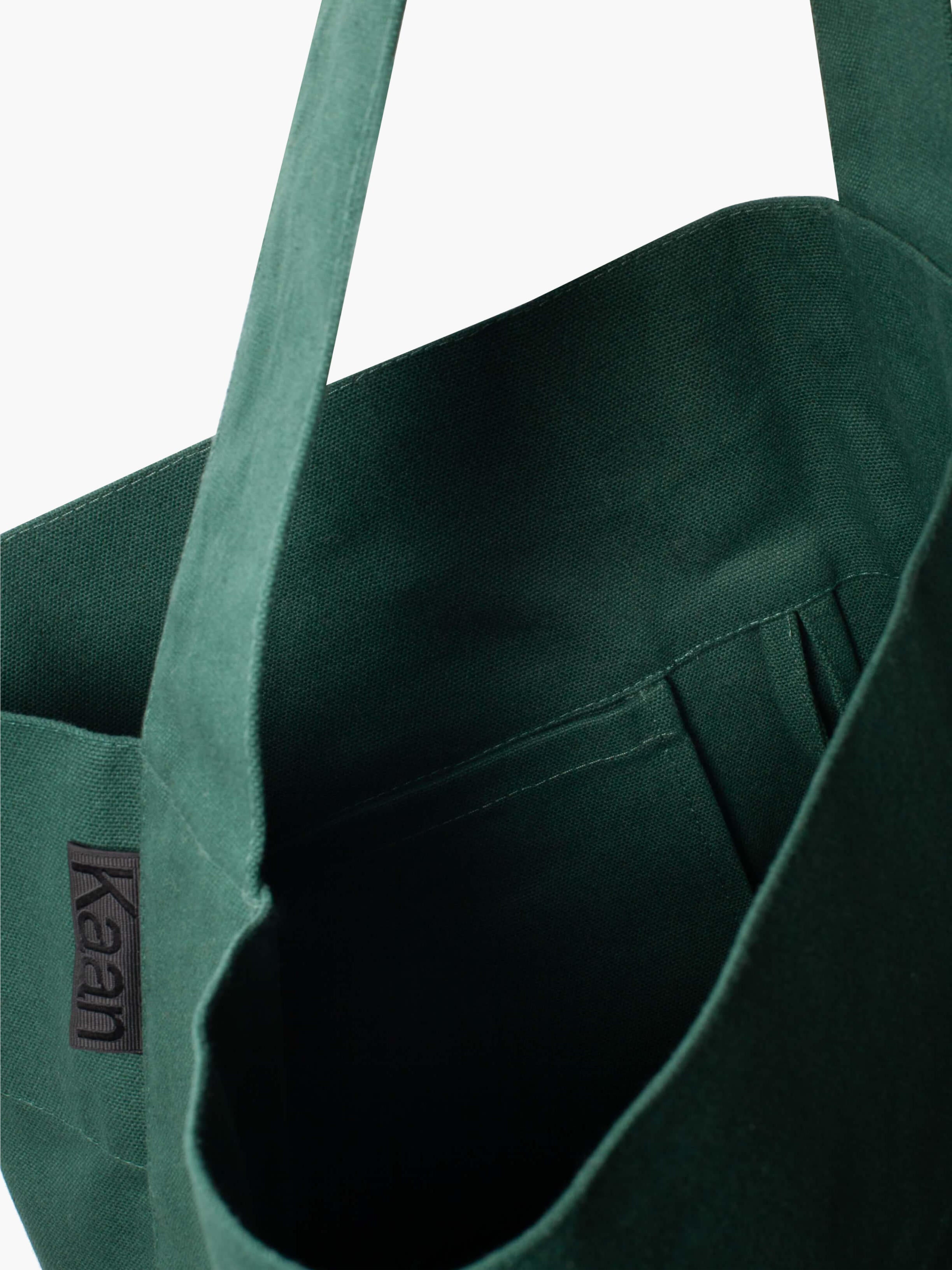 Bucket Tote in Moss (Water Repellent Cotton)