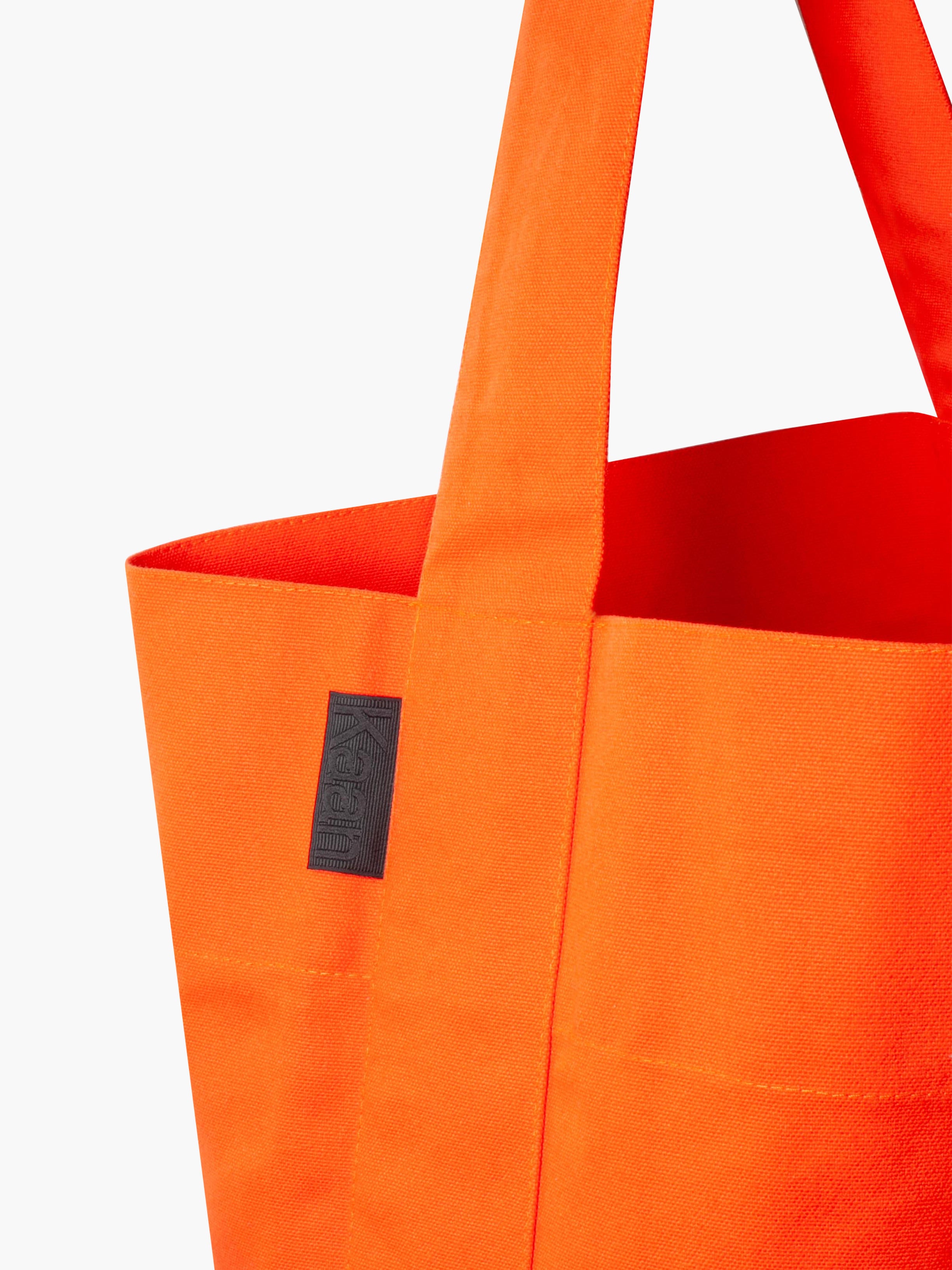 Bucket Tote in Orange (Water Repellent Cotton)