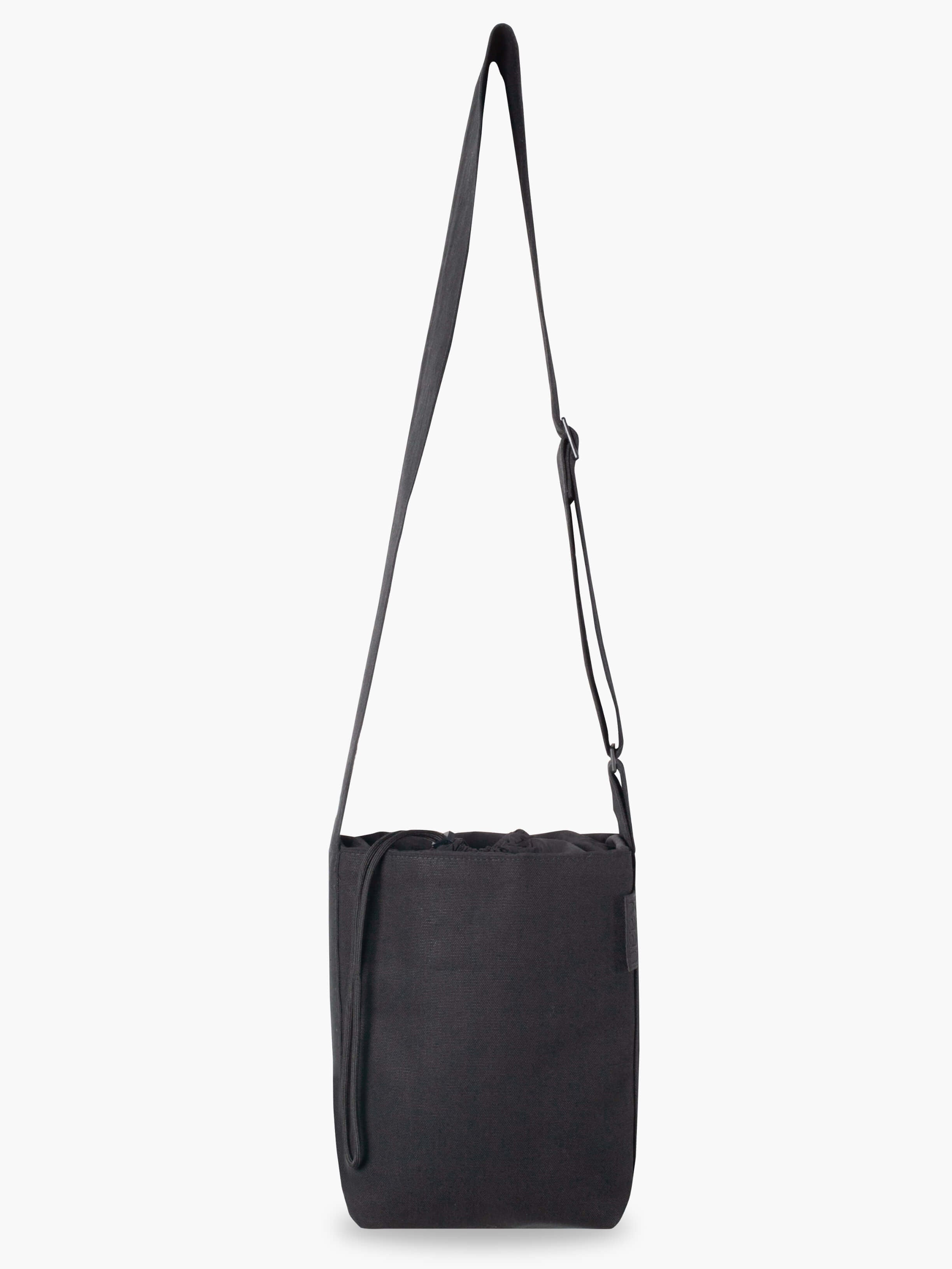 Crossbody Mini Bucket Black Cotton