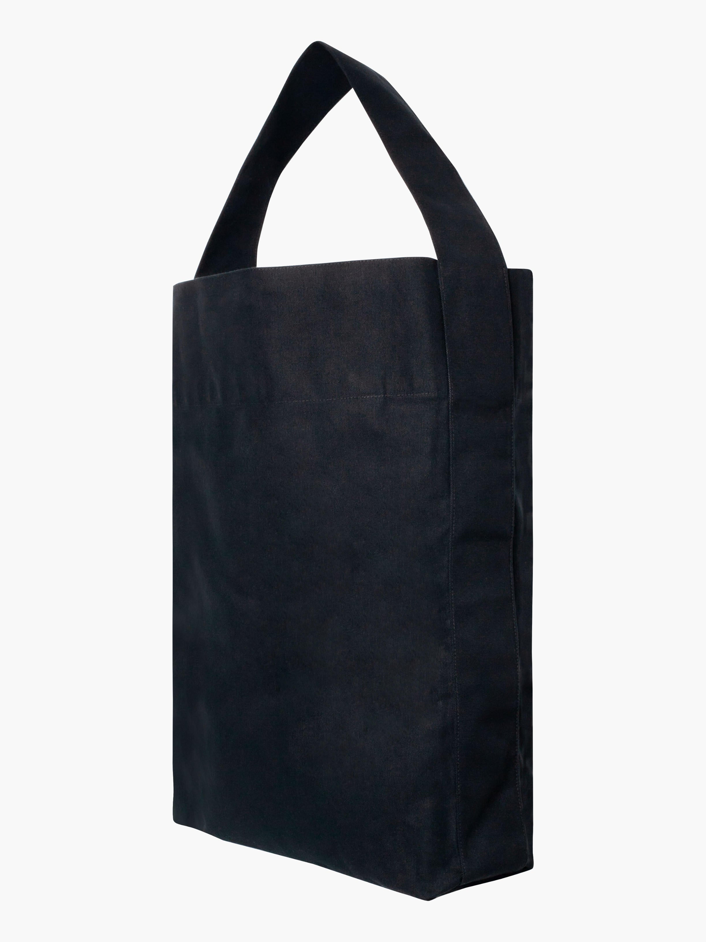 Mega Bucket Tote in Black (Water Repellent Cotton)