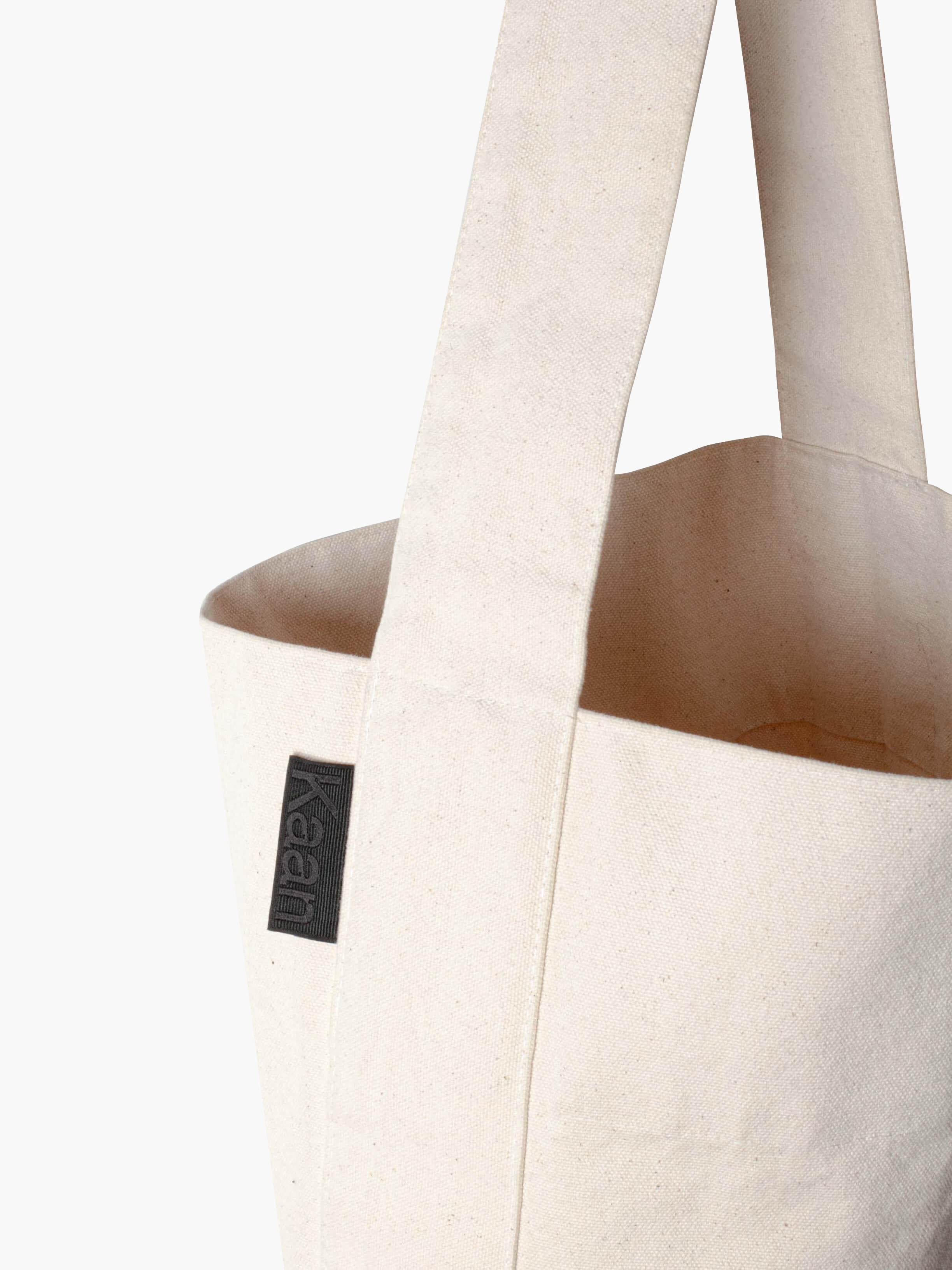 Mega Bucket Tote in Natural Cotton